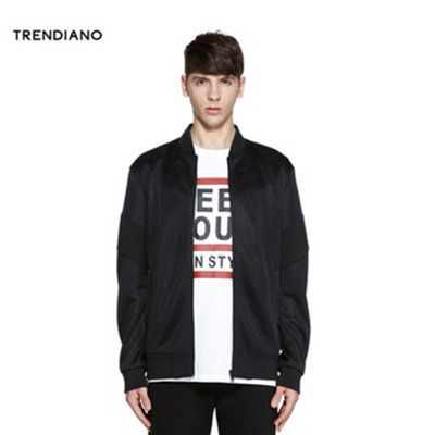 年货节好价！TRENDIANO立领五角星棒球衫夹克3HC104410E