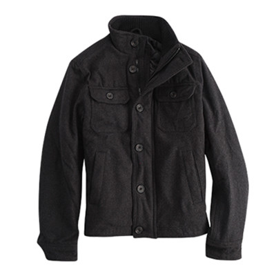 年货节好价！AEO美鹰傲飞男士经典立领羊毛外套0107_9664