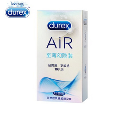 空气般体验！杜蕾斯AiR空气套10只+超薄3只+英伦风收纳铁盒