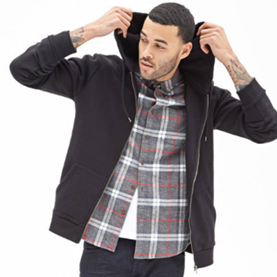 拍下五折！FOREVER21男士连帽运动衫卫衣外套