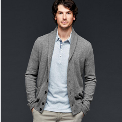 年货节好价！Gap 100%纯羊绒翻领毛衣开衫|男装109001