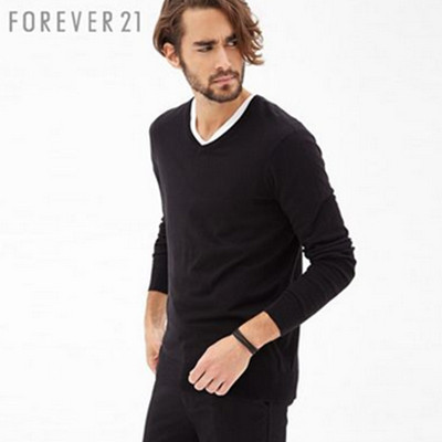 年货节好价！FOREVER21男装 百搭长袖针织衫
