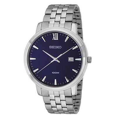 低价！Seiko SUR117 精工男士全钢石英手表