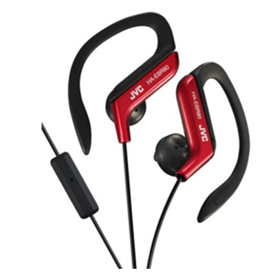 华东有货！JVC HA-EBR80 红色 运动型耳夹耳挂入耳耳机耳塞
