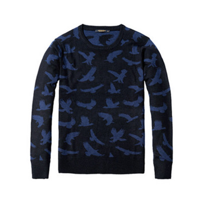 直降60！Simwood男装 欧美动物图案修身针织衫