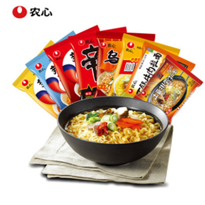 好价！农心辛拉面辣白菜特惠8包方便面