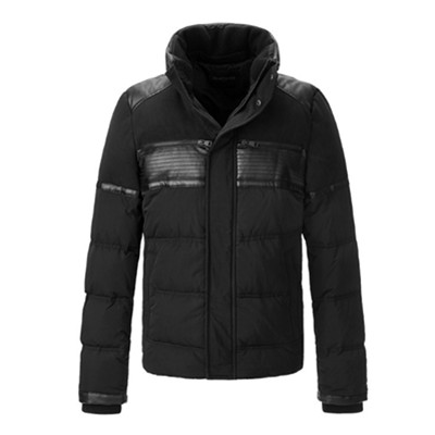 小码好价！太平鸟羽绒服 加厚拼接白鸭绒外衣B2AC44905