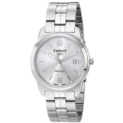 再降！Tissot T049.410.11.037.01 天梭男士银色表盘手表