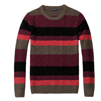 码数较全！Simwood 撞色拼接针织衫男