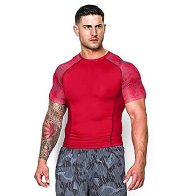 ½短袖！Under Armour男式Combine®训练紧身衣