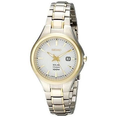 新低！精工Seiko SUT206 女士光动能石英手表