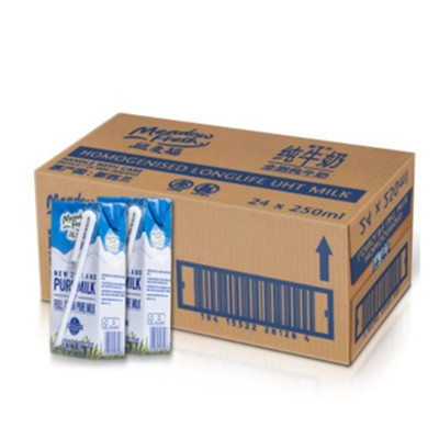 新西兰进口！纽麦福 250ml*24 全脂纯牛奶