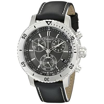 迷人！天梭Tissot T0674171605100 三眼计时多功能男表