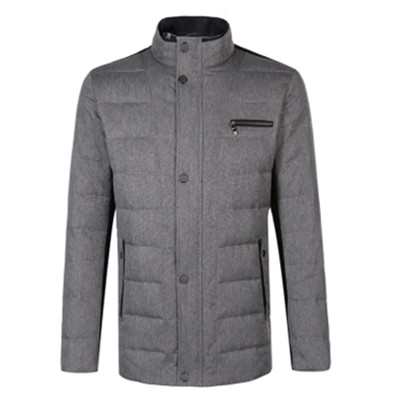 中老年款！九牧王羽绒服 男士白鸭绒中长款外套