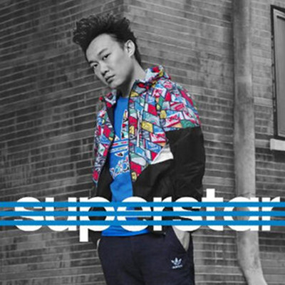 陈奕迅上身款！adidas Originals男式FASHION防风衣
