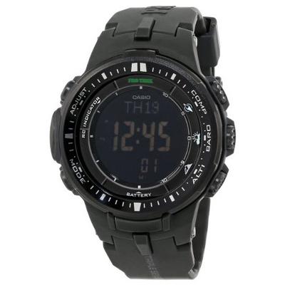 酷感十足！Casio卡西欧 PRW-3000-1ACR 三重感应6局电波表