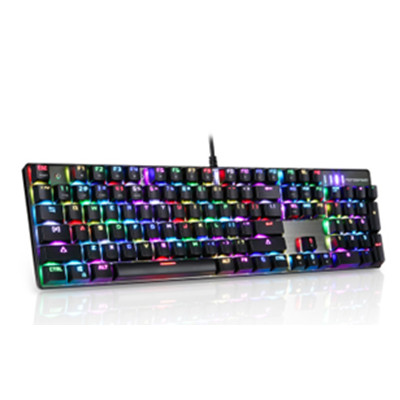 近期好价！摩豹 CK104 RGB青轴机械键盘 灰