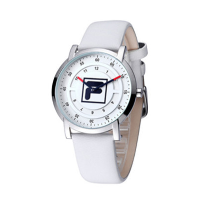 历史新低！Fila男款休闲海军风立体表盘皮带表