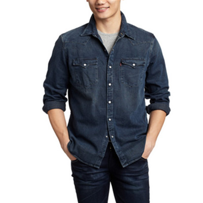下单六折！李维斯 L/S Wovens 男式 修身长袖衬衫 65816-0110