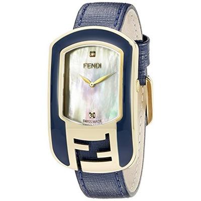 钻石镶嵌！芬迪Fendi F313434531D1 珍珠表盘女表