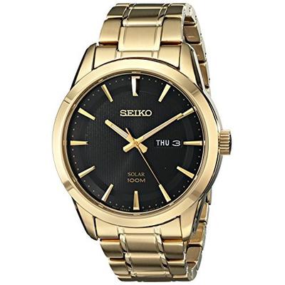 接近黑五！Seiko SNE368 精工男士光动能石英手表