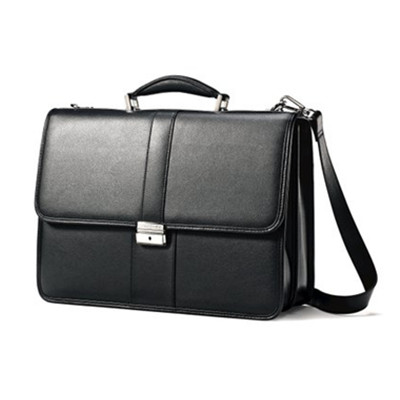 商务气息浓厚！Samsonite 新秀丽 真皮公文包