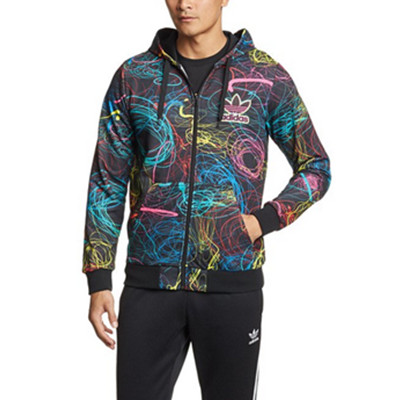 全网好价！adidas Originals 三叶草 男士 连帽外套 AJ7007