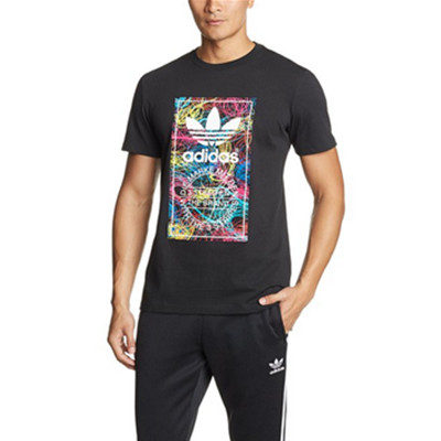 好价！adidas Originals 三叶草 男士 短袖T恤 AJ7009