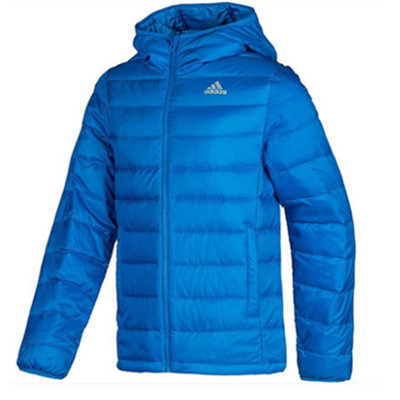 保暖舒适！阿迪达斯冬季茄克系列超薄鹅绒夹克M31857