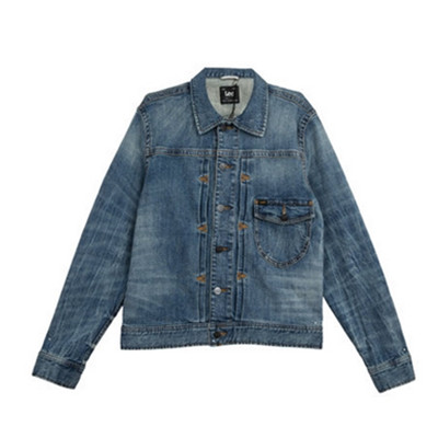 挺括有型！Lee男士图腾刺绣设计牛仔上衣L13315Z021MK