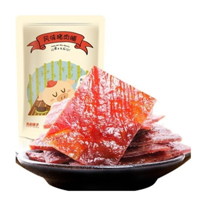 好吃不贵！良品铺子 肉干 肉脯 风味猪肉脯200g*2