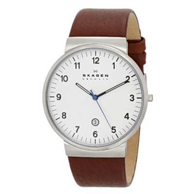 简约！斯卡恩 Skagen SKW6082 男士石英腕表