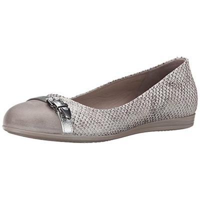 蛇纹！爱步ECCO Touch 15 全真皮女款时尚皮鞋