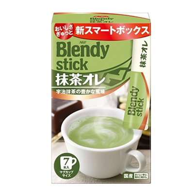 完美口感！AGF Blendy系列 抹茶拿铁咖啡 7包*6盒