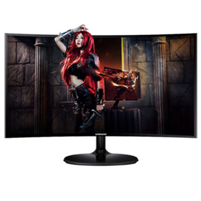 曲面时代！三星27寸曲面显示器C27F390FH电脑高清屏