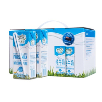 原装进口！纽麦福部分脱脂牛奶250ML*12盒