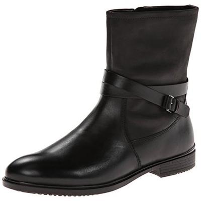 现代！爱步ECCO Touch 15 Buckle 女士真皮短靴