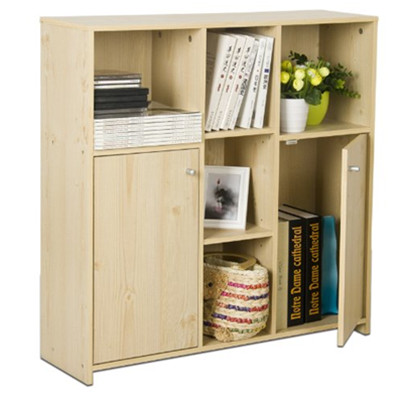 轻松收纳！Funature慧乐家鲁比克五格双门收纳柜FNAJ-11101