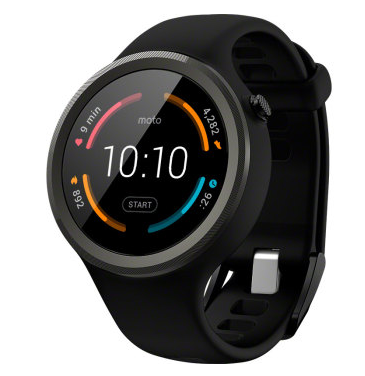 高颜值！摩托罗拉 新一代Moto 360 Sport智能运动手表