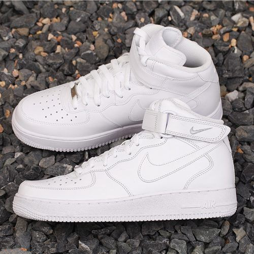 全白诱惑！Nike Air Force 1 Mid 07 男子运动鞋