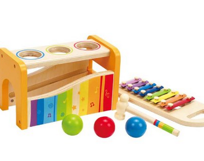 给宝宝的礼物！Hape 早旋律乐器系列 早旋律敲琴台