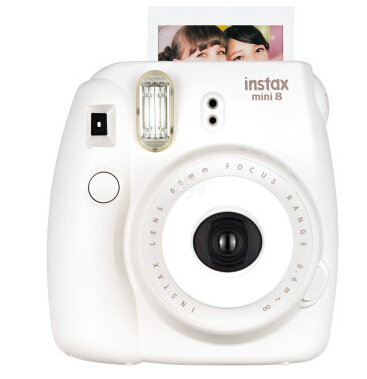 低价！ 富士 instax mini8 白色 趣奇（checky）拍立得相机