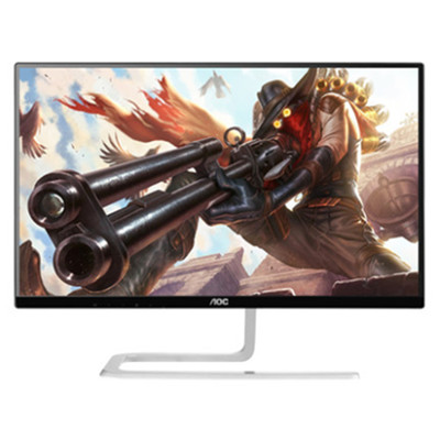 颜值担当！AOC 刀锋 I2481FXH/BW 24英寸电脑显示器