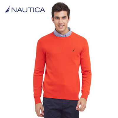 近期好价！NAUTICA诺帝卡ESD圆领美丽诺羊毛毛衣SC44010N