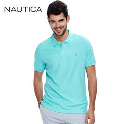 简约设计！NAUTICA诺帝卡短袖POLO衫KC41000