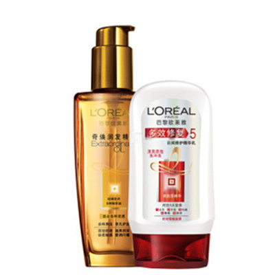 低价！L’OREAL奇焕润发精油 100ml 多效修复日间修护精华乳100ml