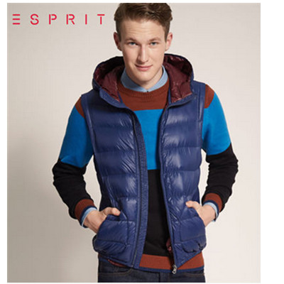 价格合适！ESPRIT男士时尚百搭款羽绒马甲JD0172F
