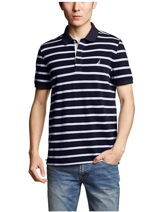 镇店之宝！Nautica 诺帝卡 男式 全棉短袖翻领T恤