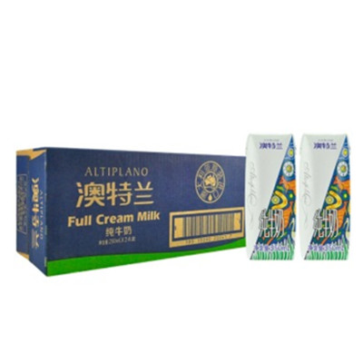 澳洲进口！澳特兰ALTIPLANO 全脂纯牛奶250ml*24盒