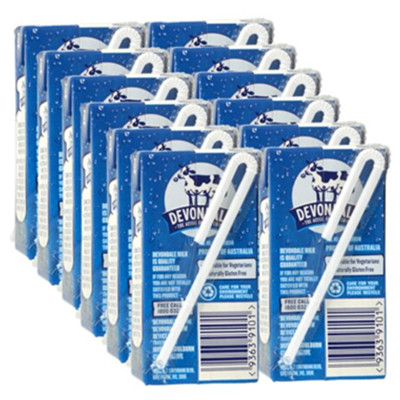 原装进口！德运 全脂纯牛奶 200ml*24盒